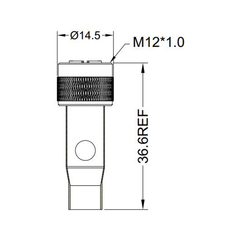 M12 8pins X code female moldable connector with shielded,brass with nickel plated screw